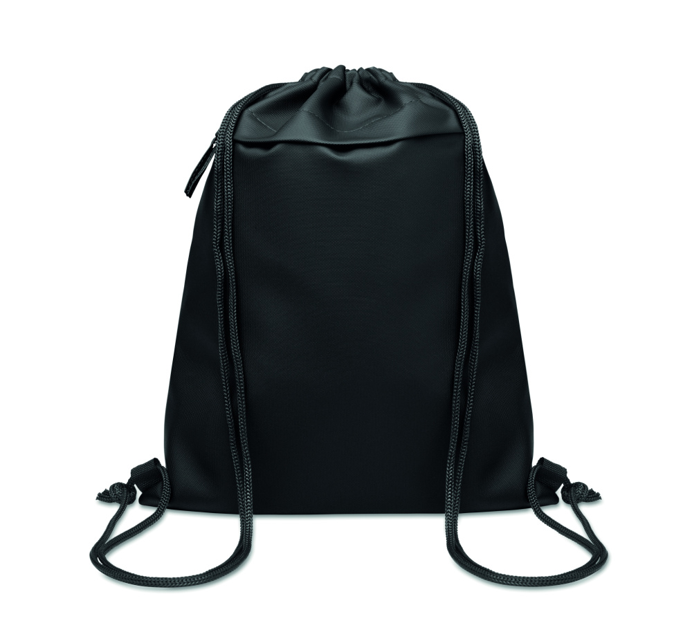 Лого трейд бизнес-подарки фото: Drawstring bag in 600D RPET