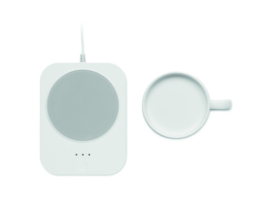 Лого трейд pекламные подарки фото: Wireless charger mug warmer set