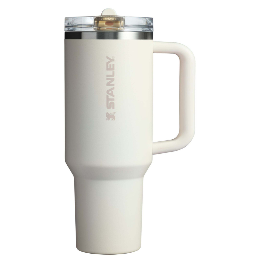 Логотрейд pекламные cувениры картинка: Stanley Quencher® ProTour 1180 мл из переработанной нержавеющей стали Изолированный тумблер с перекидной соломинкой 