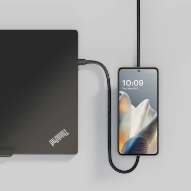 Лого трейд бизнес-подарки фото: Зарядный кабель Zens USB C - C Pro 2