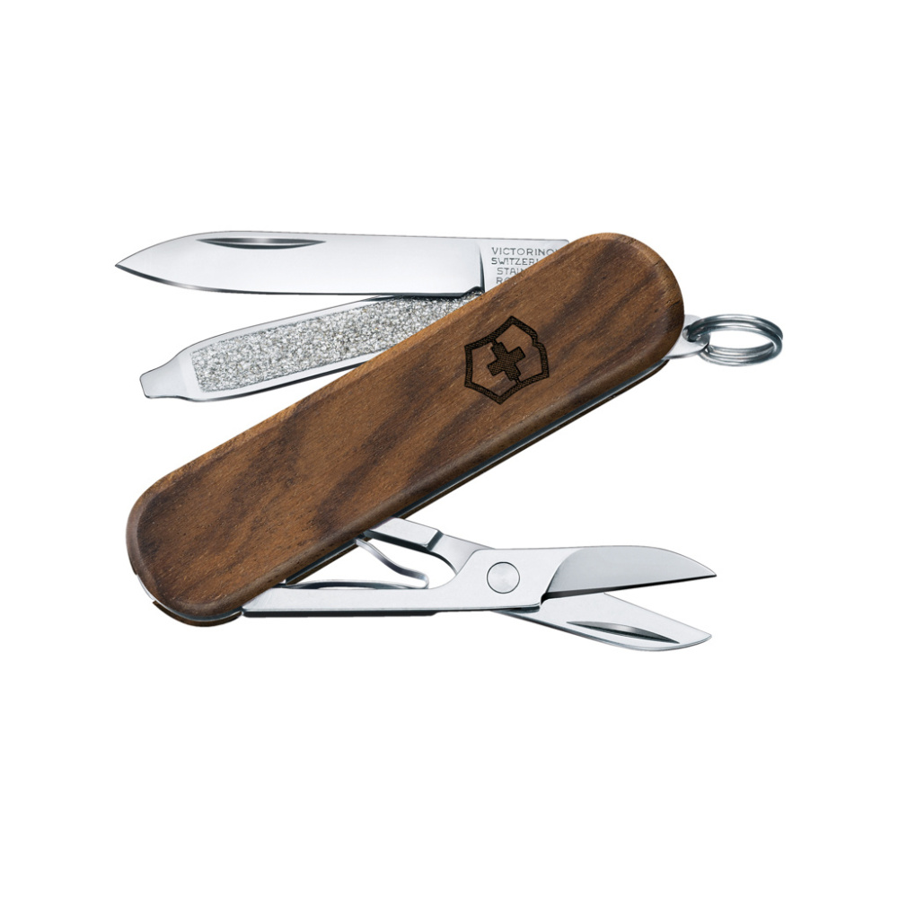 Лого трейд pекламные cувениры фото: Карманный нож VICTORINOX Classic SD Wood, 5 функций