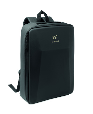 Логотрейд pекламные продукты картинка: 15" hard shell RPET backpack