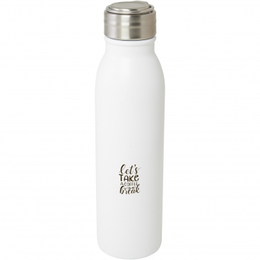 Logotrade reklamprodukter bild: Harper 700 ml vattenflaska av RCS-certifierat rostfritt stål med metalloop