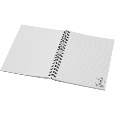 Logotrade profilprodukter bild: Desk-Mate® A6 spiralbunden anteckningsbok i färg