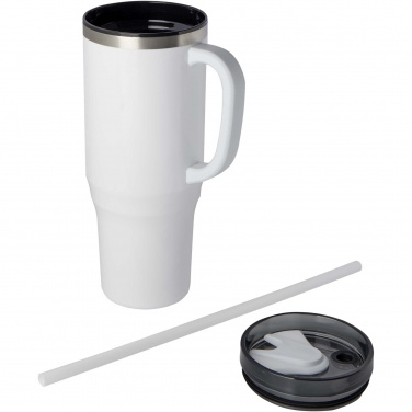 Logotrade kampanjprodukter bild: Melbourne RCS-certifierad mugg med sugrör, 1 200 ml