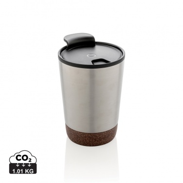 Logotrade reklamprodukter bild: GRS RPP stainless steel kork mugg