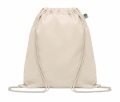 Gymnastikpåse ekologisk bomull, Beige