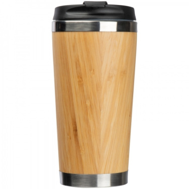 Logotrade profilreklam bild: Rostfri mugg BAMBOOGARDEN 400 ml