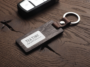 Logotrade presentreklam bild: Nyckelring i trä 1853121
