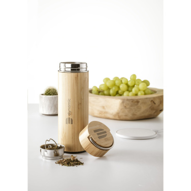 Logotrade reklamprodukter bild: Nikko 330 ml bambu termoflaska/termokopp
