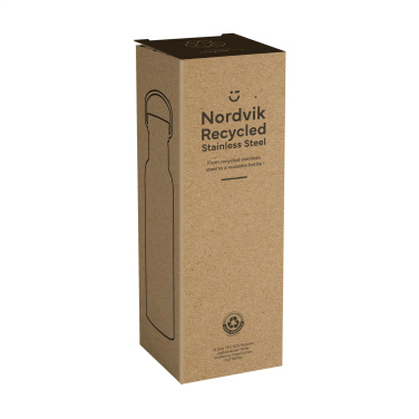Logotrade profilprodukter bild: Nordvik RCS Recycled Steel 500 ml dricksflaska