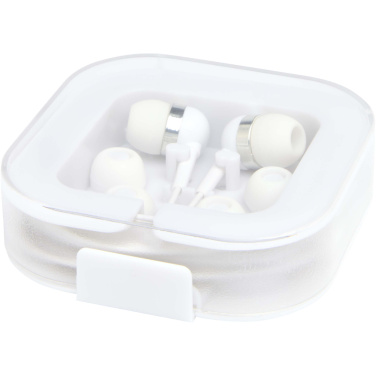 Logotrade profilprodukter bild: Baekdu headset med Type C-kabel och förvaringsfodral av återvunnen plast