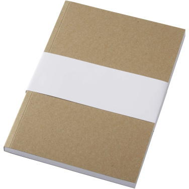 Logotrade kampanjprodukter bild: Novella Austen A5 anteckningsbok med återvunnet mjukt omslag med kraftpapper, 100 ark