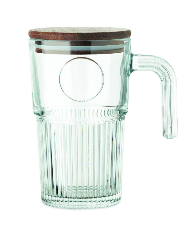 Logotrade reklamprodukter bild: Glasmugg 450 ml