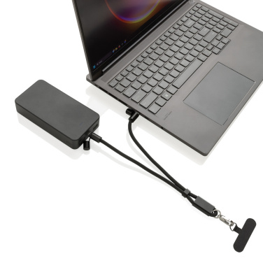 Logotrade profilprodukter bild: LoopAmp RCS RPET handledsrem för telefon med 60 W kabel