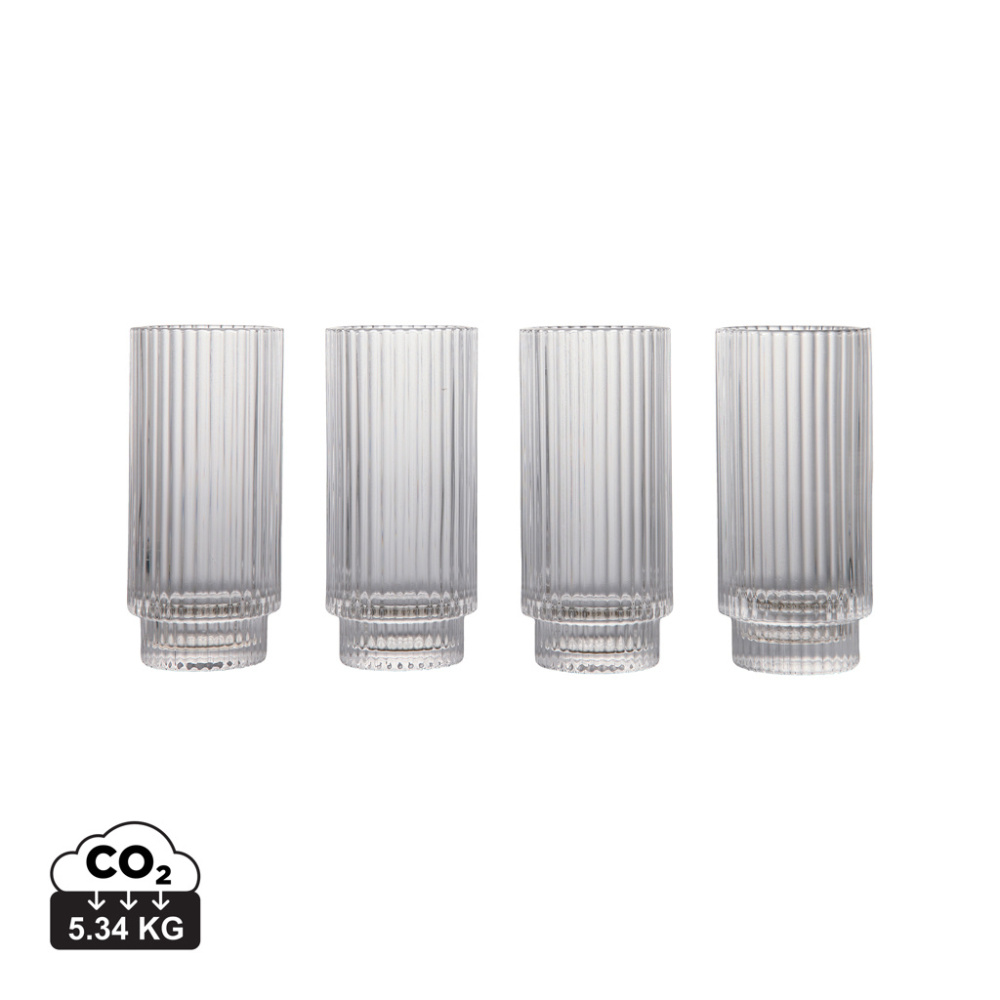 Logotrade reklamprodukter bild: VINGA York highball glas, 4-pack