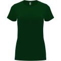 Capri kortärmad T-shirt för dam, Flaskgrön