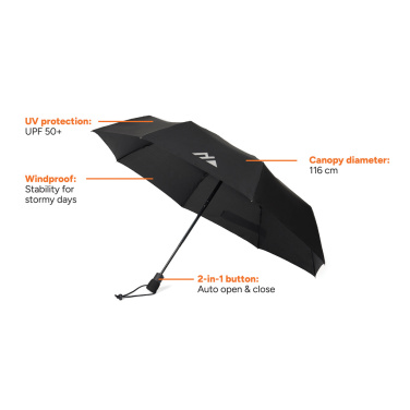 Logotrade kampanjprodukter bild: Nordic Drift Trail 23" AWARE™ RPET Paraply auto öppn/stängn