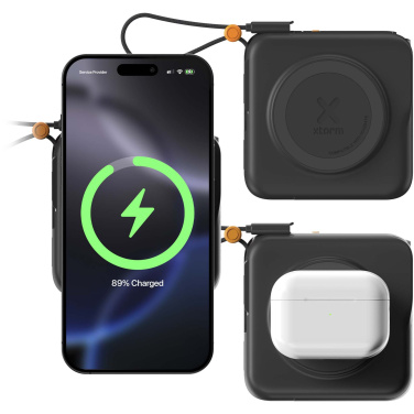 Logotrade kampanjprodukter bild: Xtorm TravelPro 30 W 3-i-1-reseladdare på 10 000 mAh