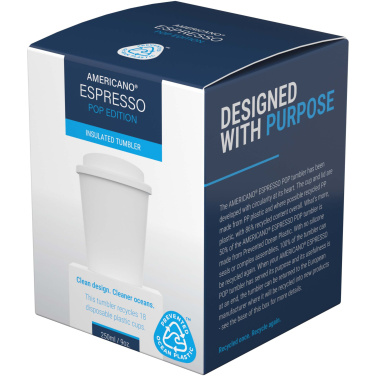 Logotrade kampanjprodukter bild: Americano® Espresso POP 250 ml mugg med spillsäkert lock