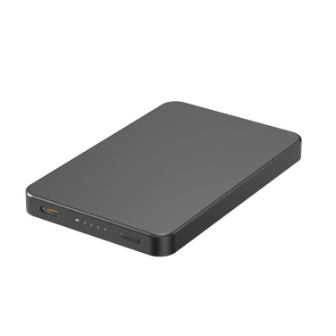 Logotrade reklamprodukter bild: Urban Vitamin Marin 5000mAh magnetisk 15W trådlös powerbank