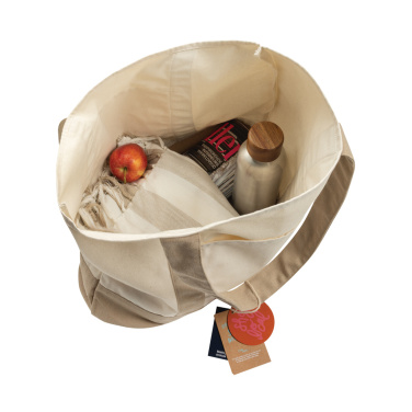 Logotrade reklamprodukter bild: SHOP LOCAL AWARE™ återvunnen bomull 350 gsm Toteväska