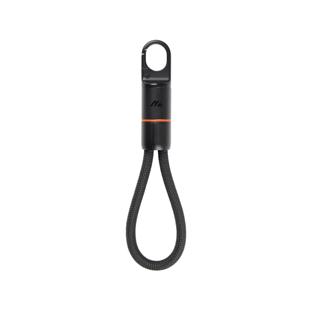 Logotrade presentreklam bild: Nordic Drift Everest USB-C 60W snabbladdningskabel karbinhak