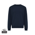 IQONIQ Torla sweatshirt i återvunnen bomull, marin